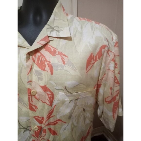 Nat Nast Luxury Originals Men's Shirt Large L Floral Button Up Short Sleeve - Picture 7 of 11